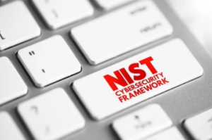 NIST logo on a keyboard